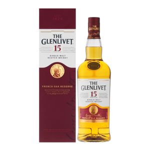 The Glenlivet 15 YO Single Speyside Malt Scotch Whisky (1 x 750 ml)